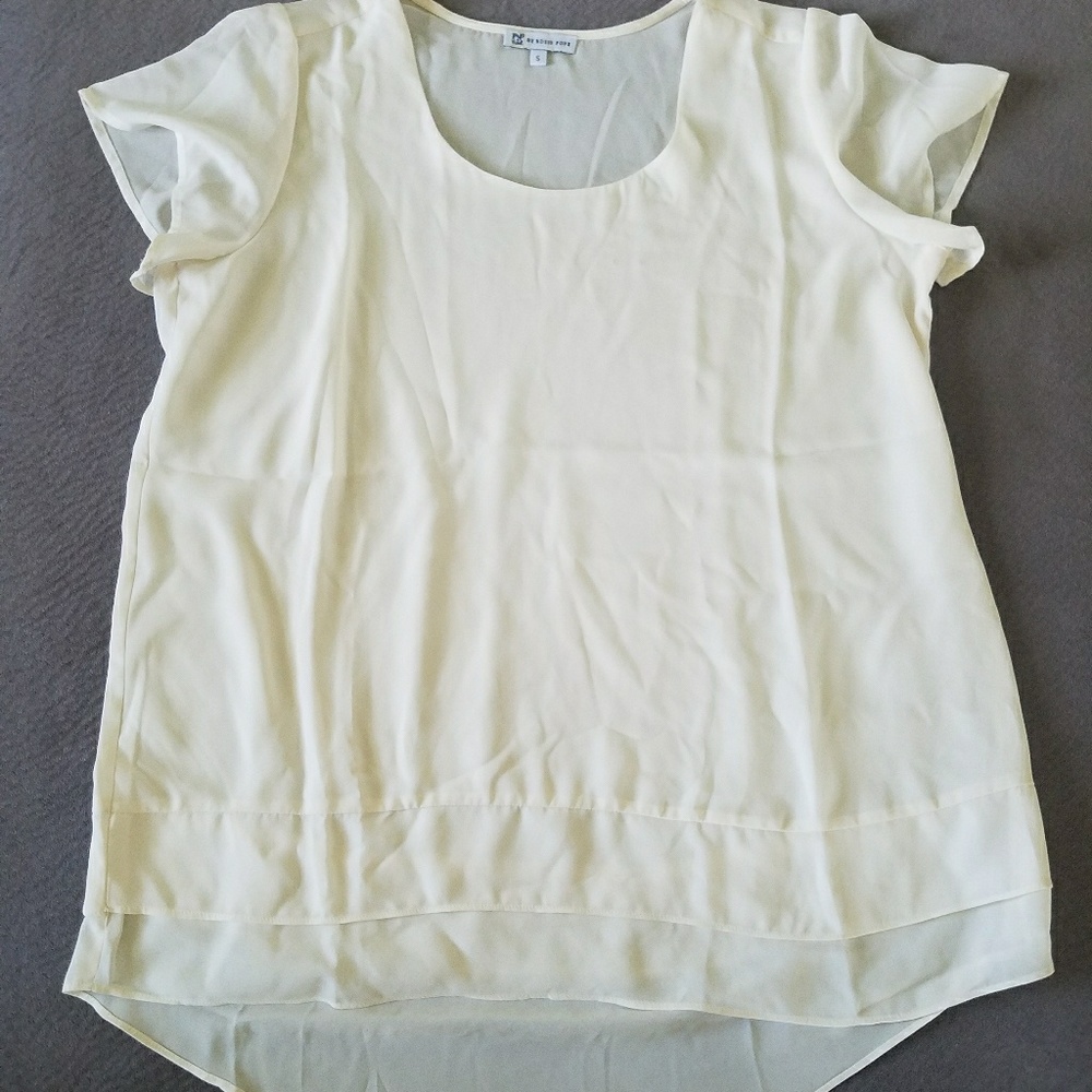 Cream maternity blouse